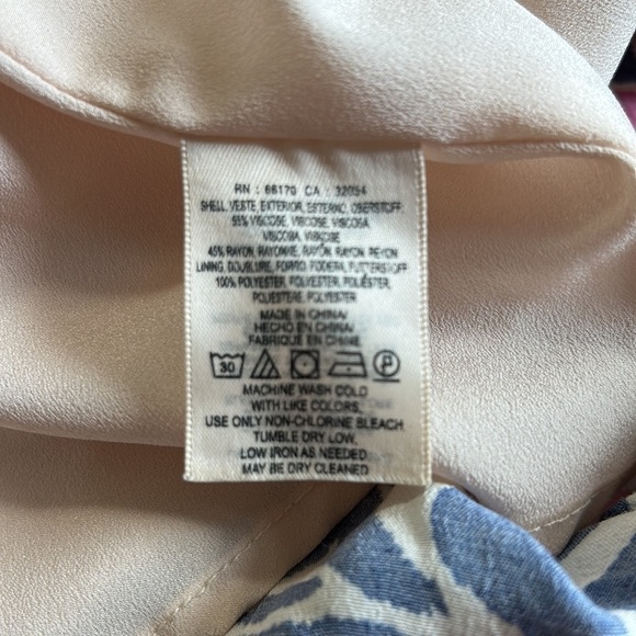 Anthropologie Maeve Peralta pink and blue bird patterned midi Dress Sz 2 - Picture 10 of 11